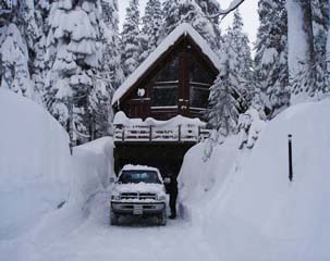 deep Sierra snow